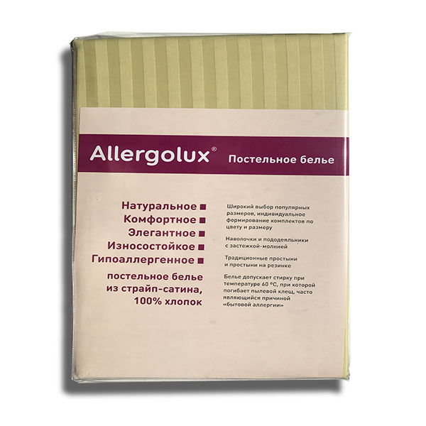 Простыня Allergolux фисташка 215*260 см